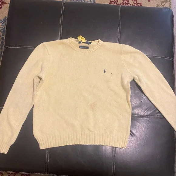 Polo by Ralph Lauren Cable neck sweater Men’s sz small - Picture 3 of 5